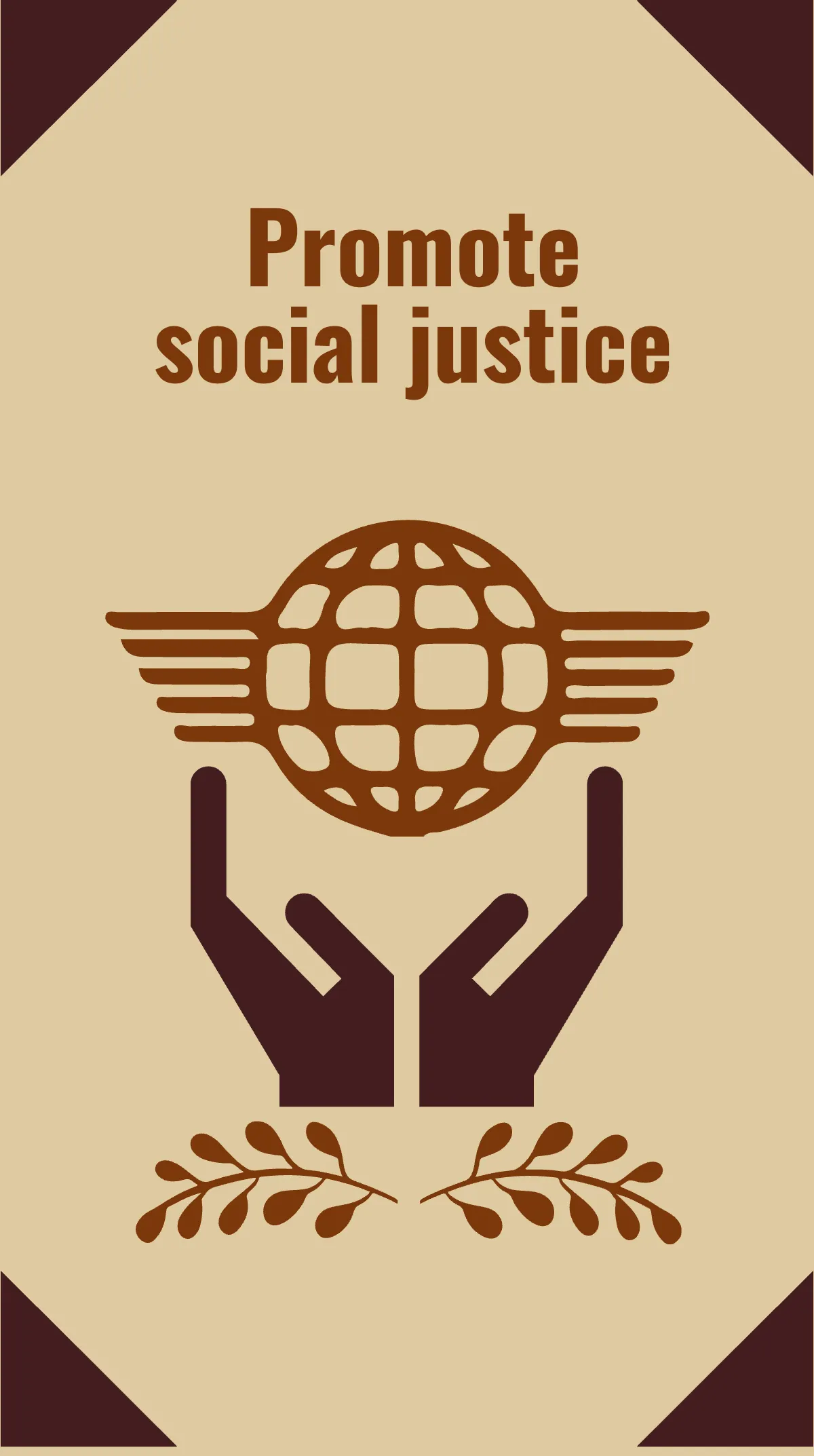 Free World Day Of Social Justice Instagram Story Template to Edit Online