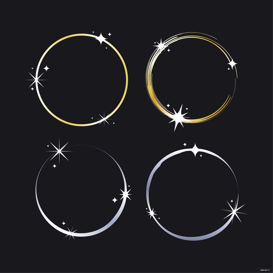 Sparkle Ring Vector in Illustrator, EPS, SVG, JPG, PNG