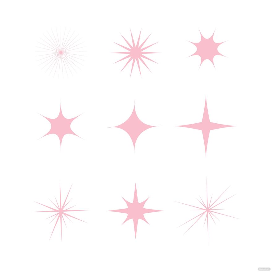 Premium Vector  Pink sparkle doodle