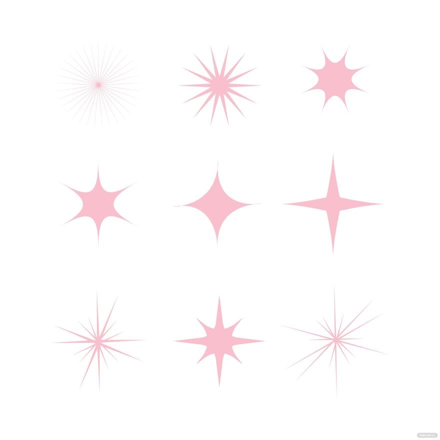 Pink Sparkle Vector in Illustrator, EPS, SVG, JPG, PNG