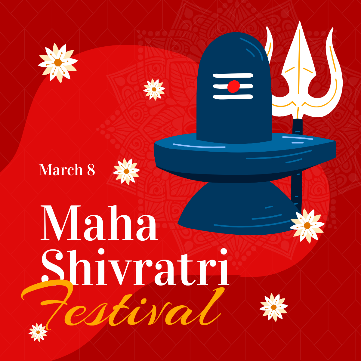Maha Shivratri Festival Instagram Post Template