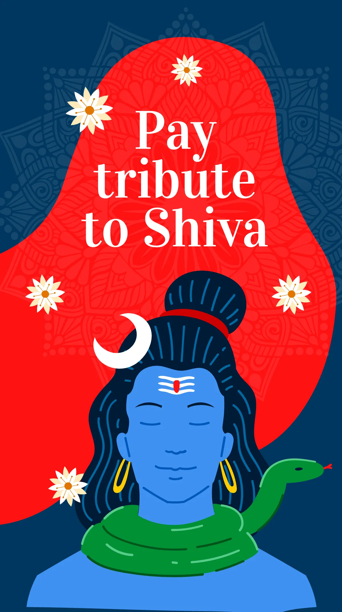 Free Maha Shivratri Festival Instagram Story Template to Edit Online