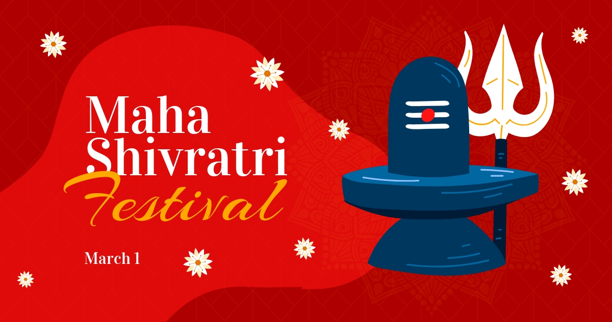 Maha Shivratri Festival Facebook Post Template