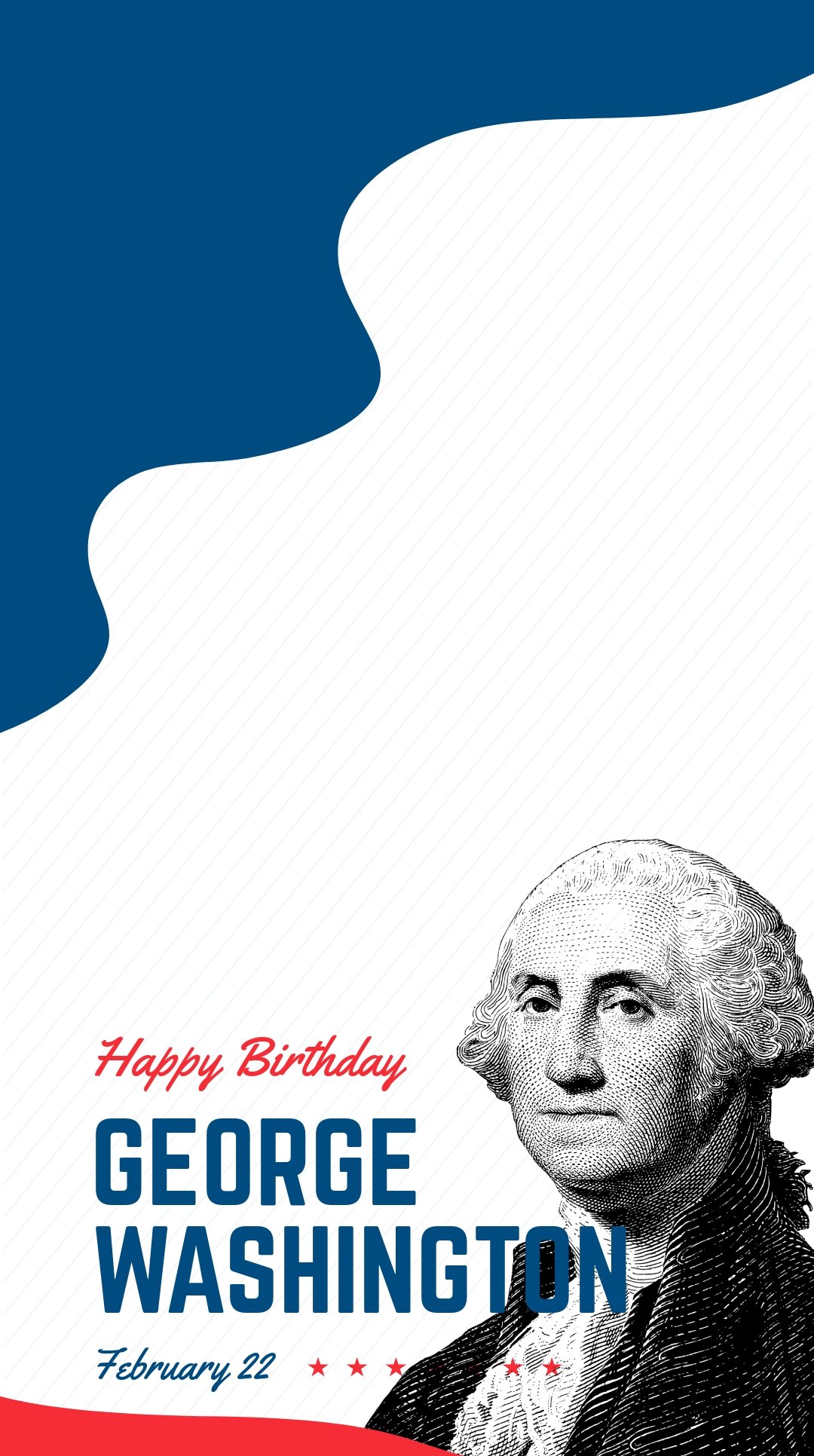 George Washington's Birthday Snapchat Geofilter Template