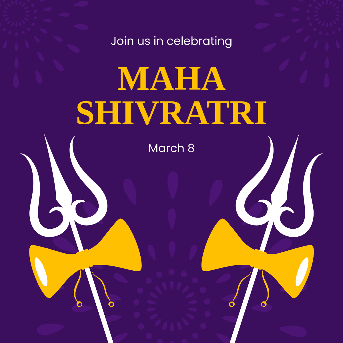 Maha Shivratri Event Linkedin Post