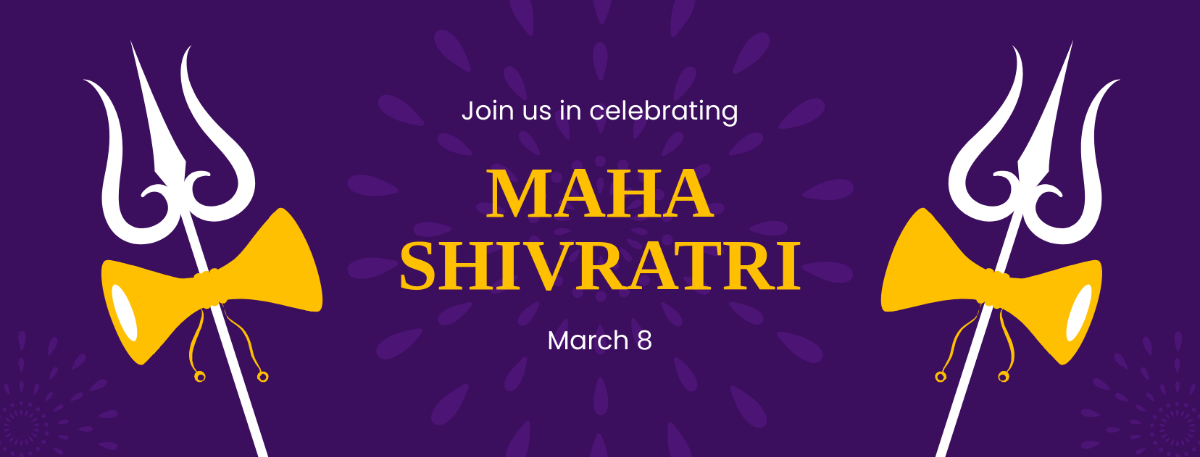 Maha Shivratri Event Facebook Cover Template