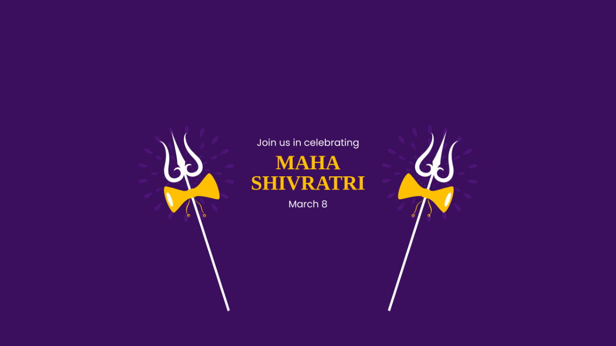 Maha Shivratri Event Youtube Banner Template