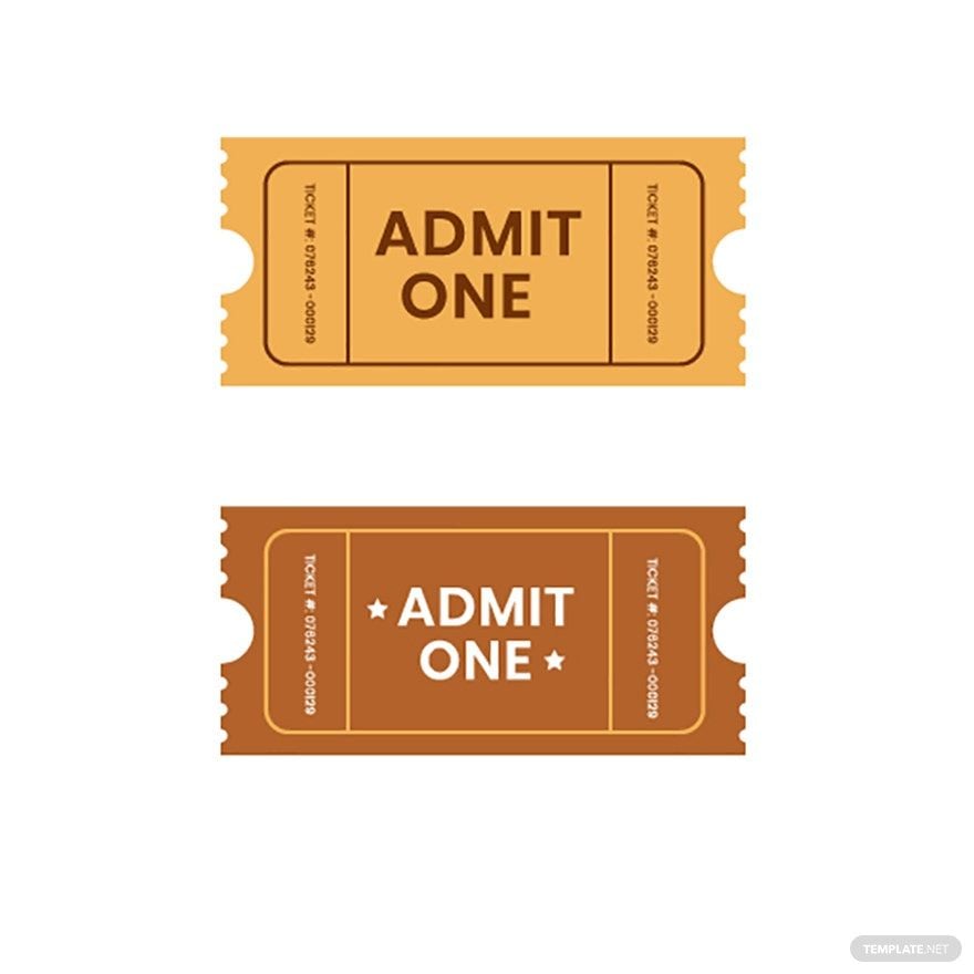 Admission Ticket Vector