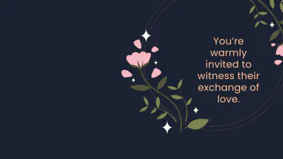 Free Wedding Invitation Video Template to Edit Online