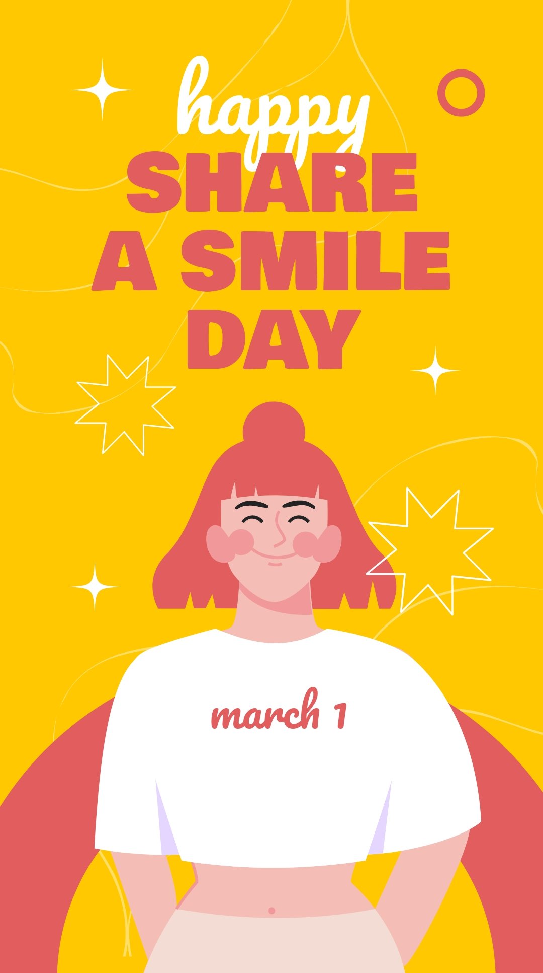 Free Happy Share A Smile Day Instagram Story Template