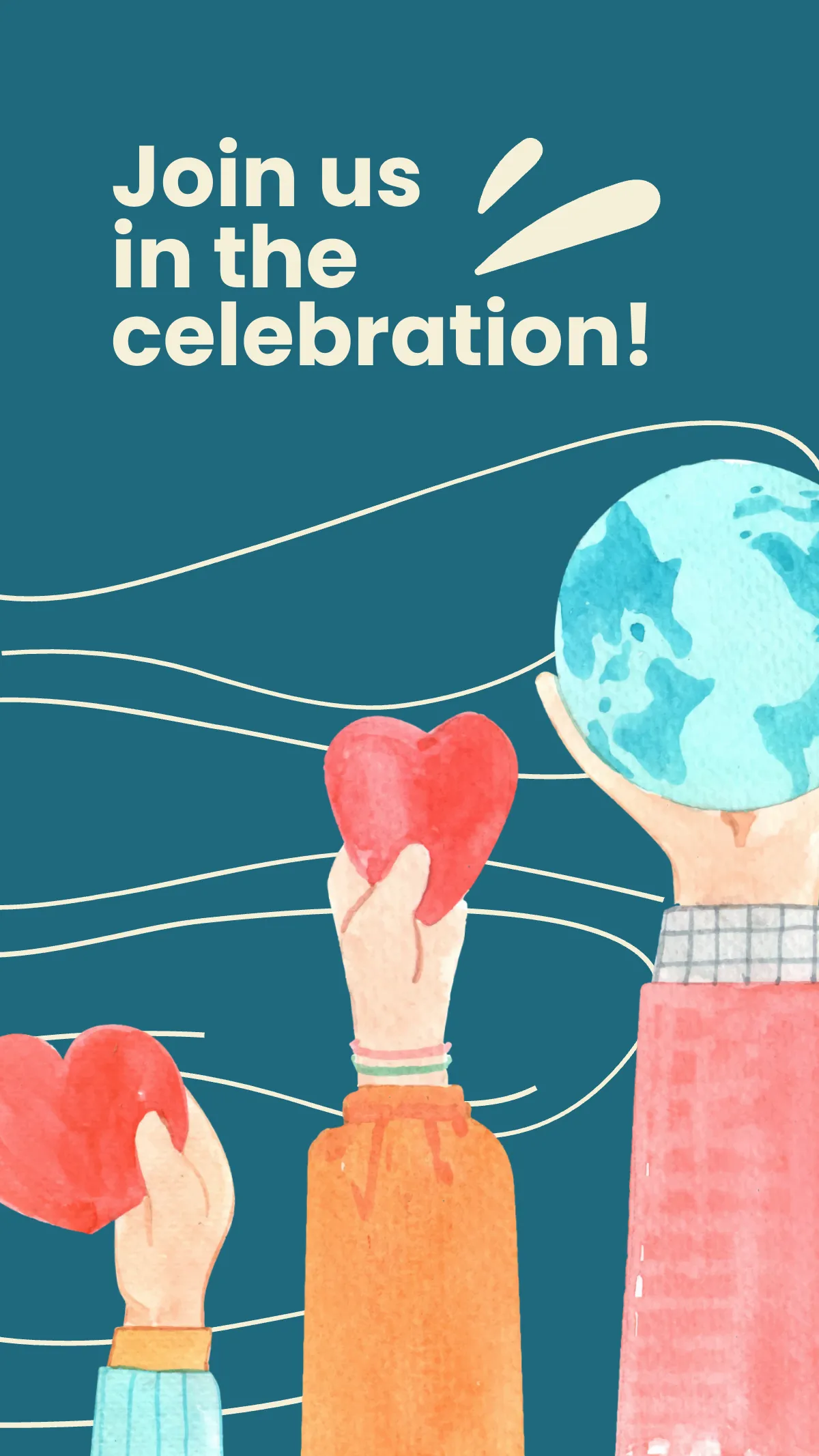 Free World NGO Day Instagram Story Template to Edit Online