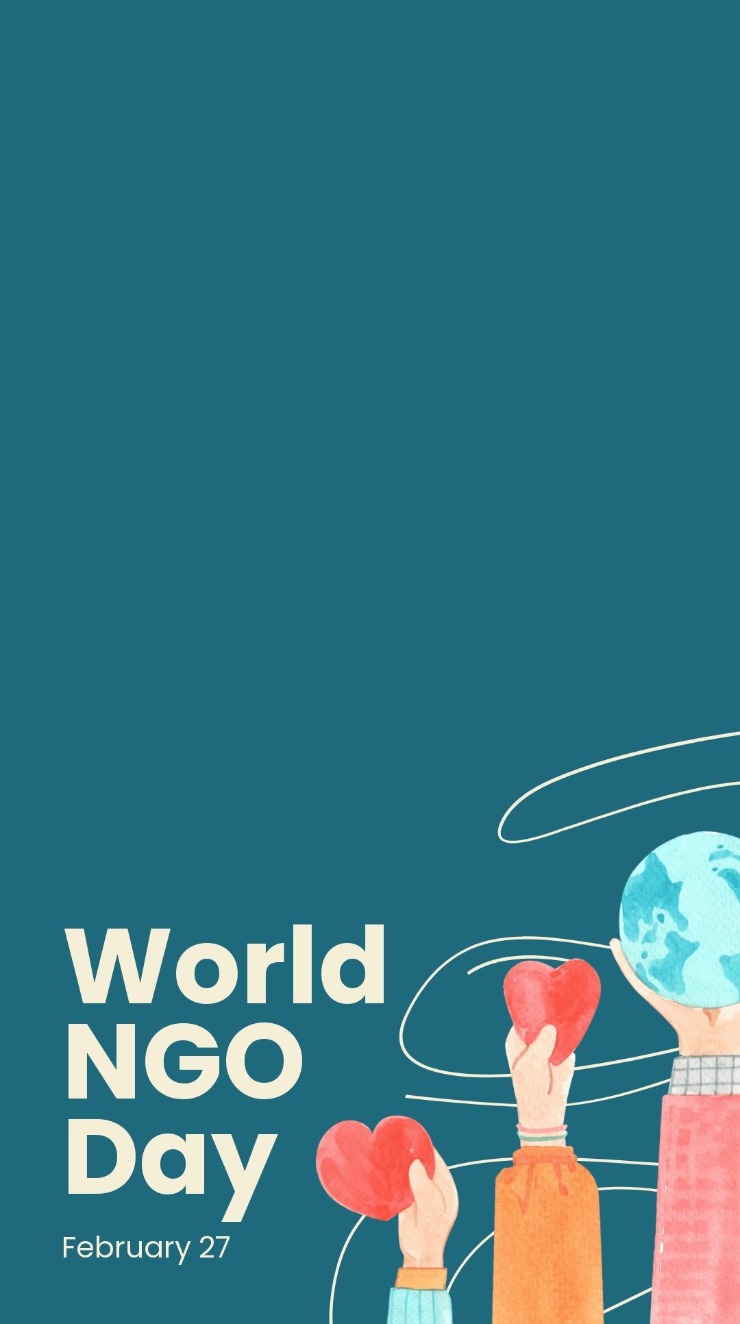 World NGO Day Snapchat Geofilter Template