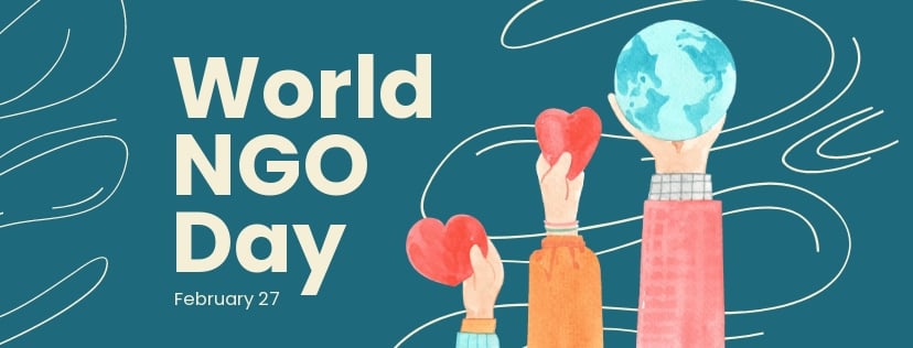Free World NGO Day Facebook Cover Template