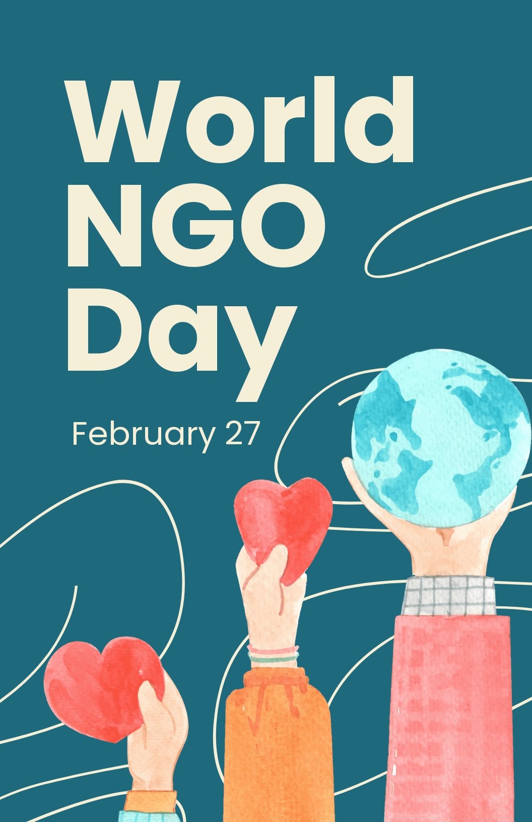 World NGO Day Poster Template