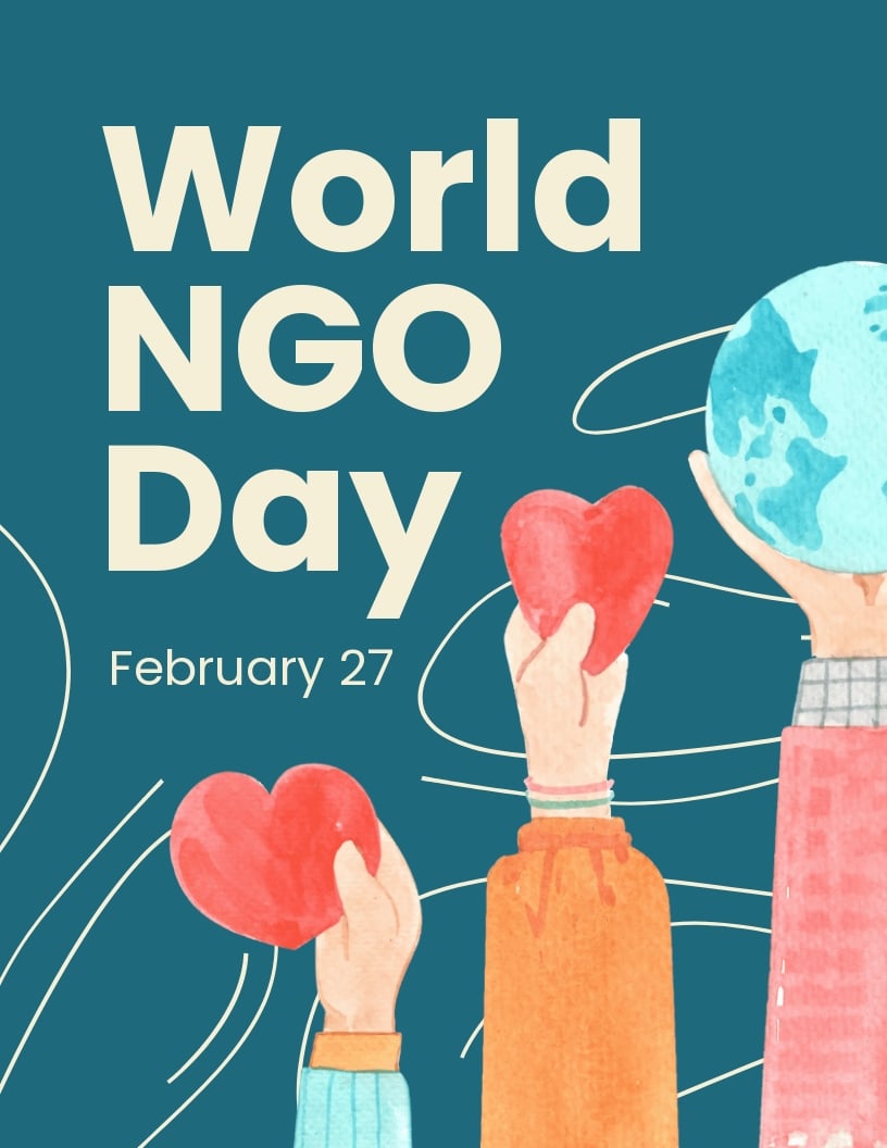 World NGO Day Flyer Template