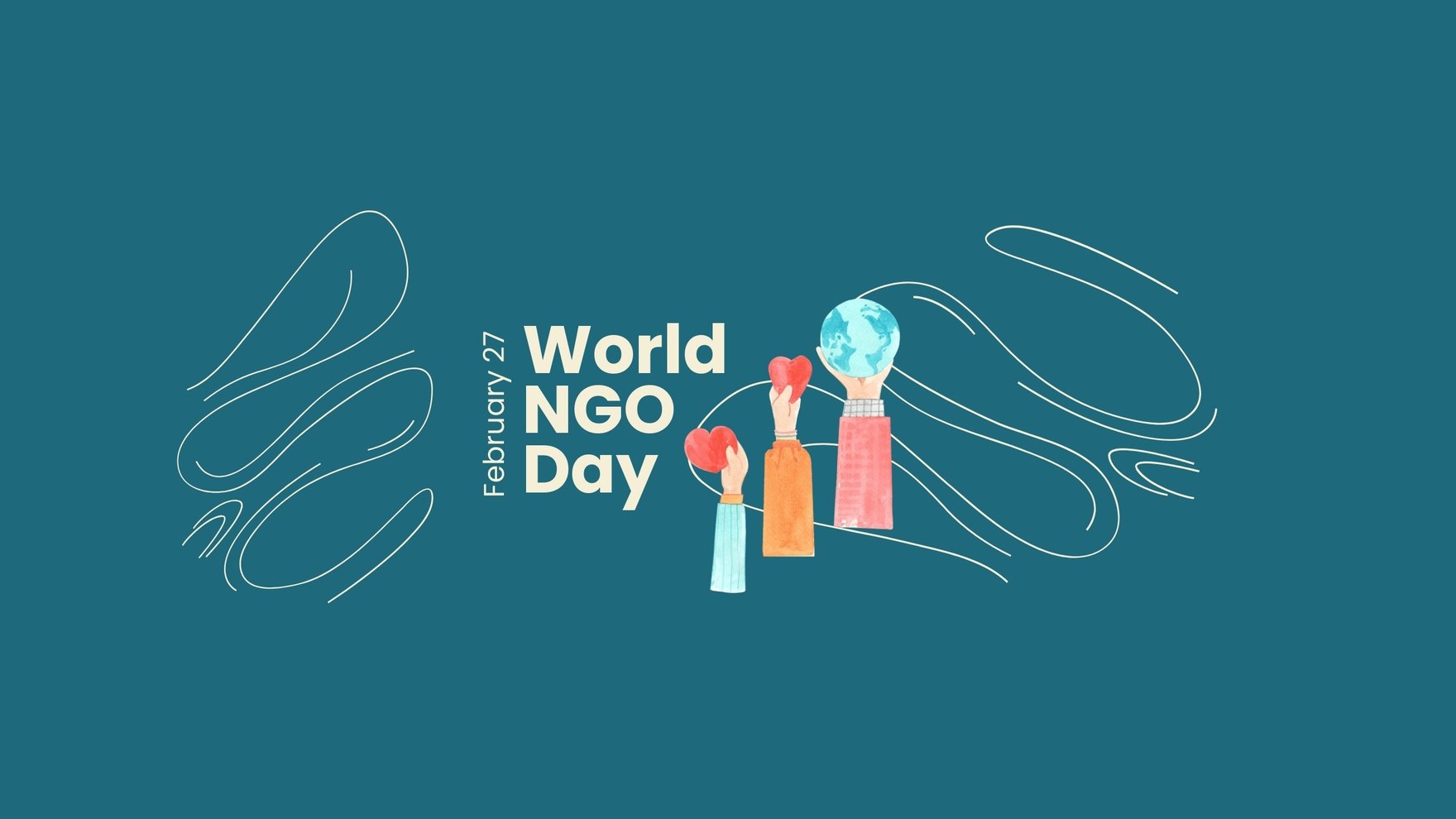 Free World NGO Day YouTube Banner Template