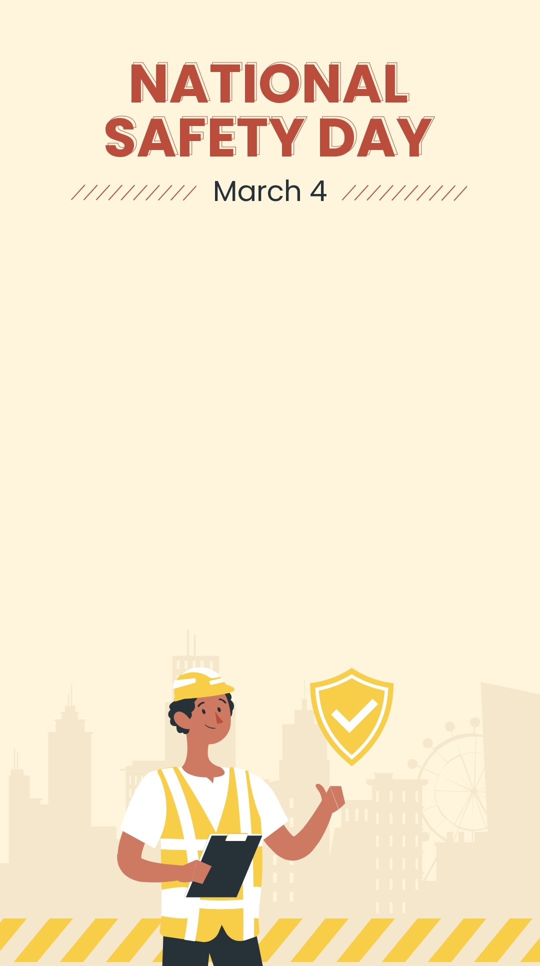 National Safety Day Snapchat Geofilter Template