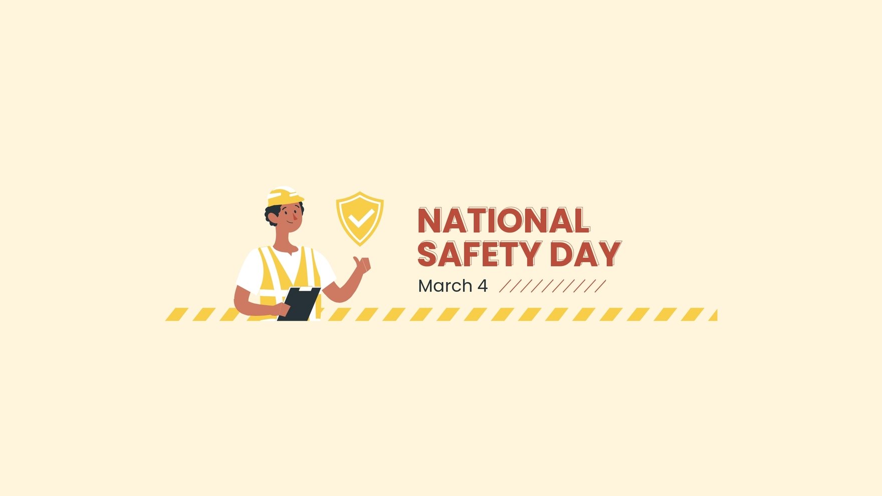 National Safety Day Youtube Banner Template