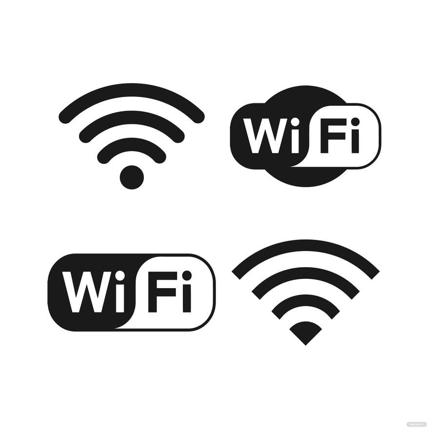 Free WiFi Logo Vector in Illustrator, EPS, SVG, JPG, PNG