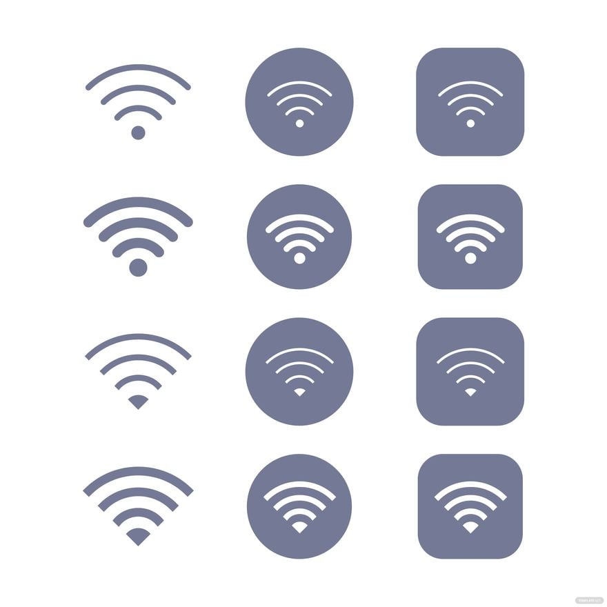 WiFi Icon Vector in Illustrator, EPS, SVG, JPG, PNG