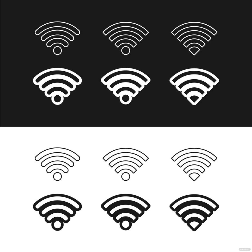 Transparent WiFi Vector in Illustrator, EPS, SVG, JPG, PNG