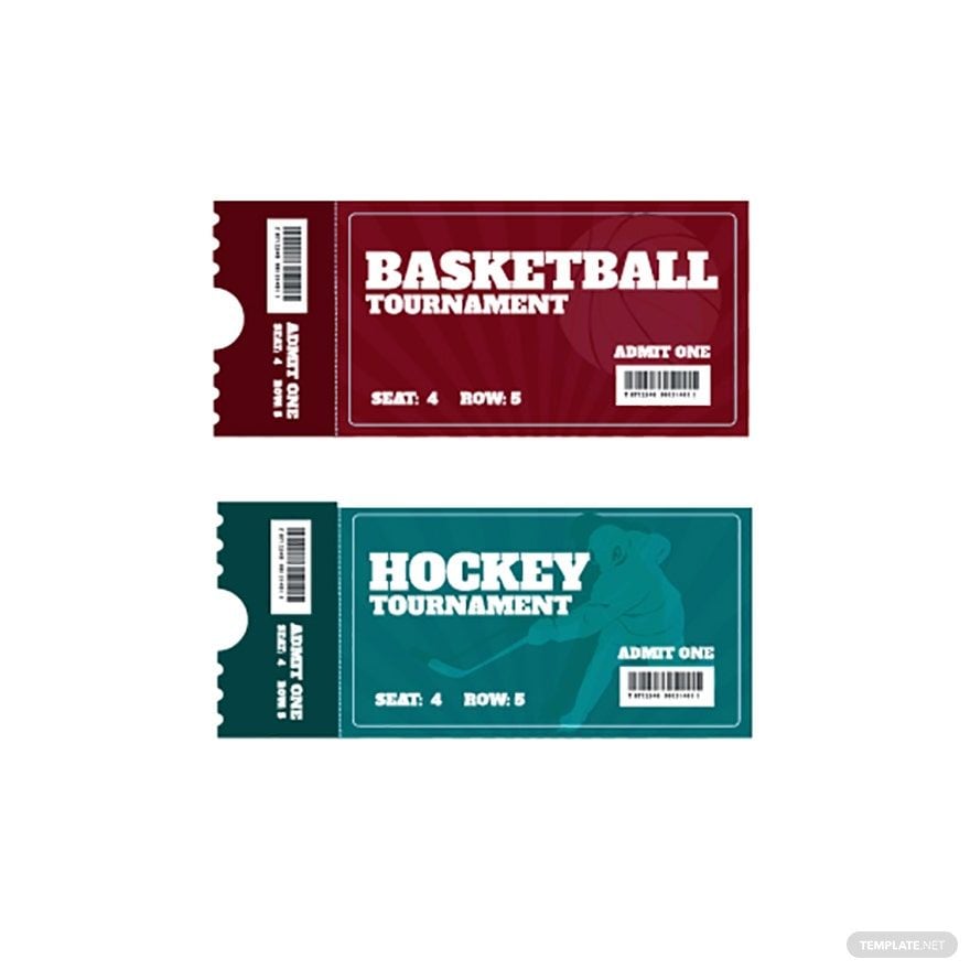 Free Sports Ticket Vector