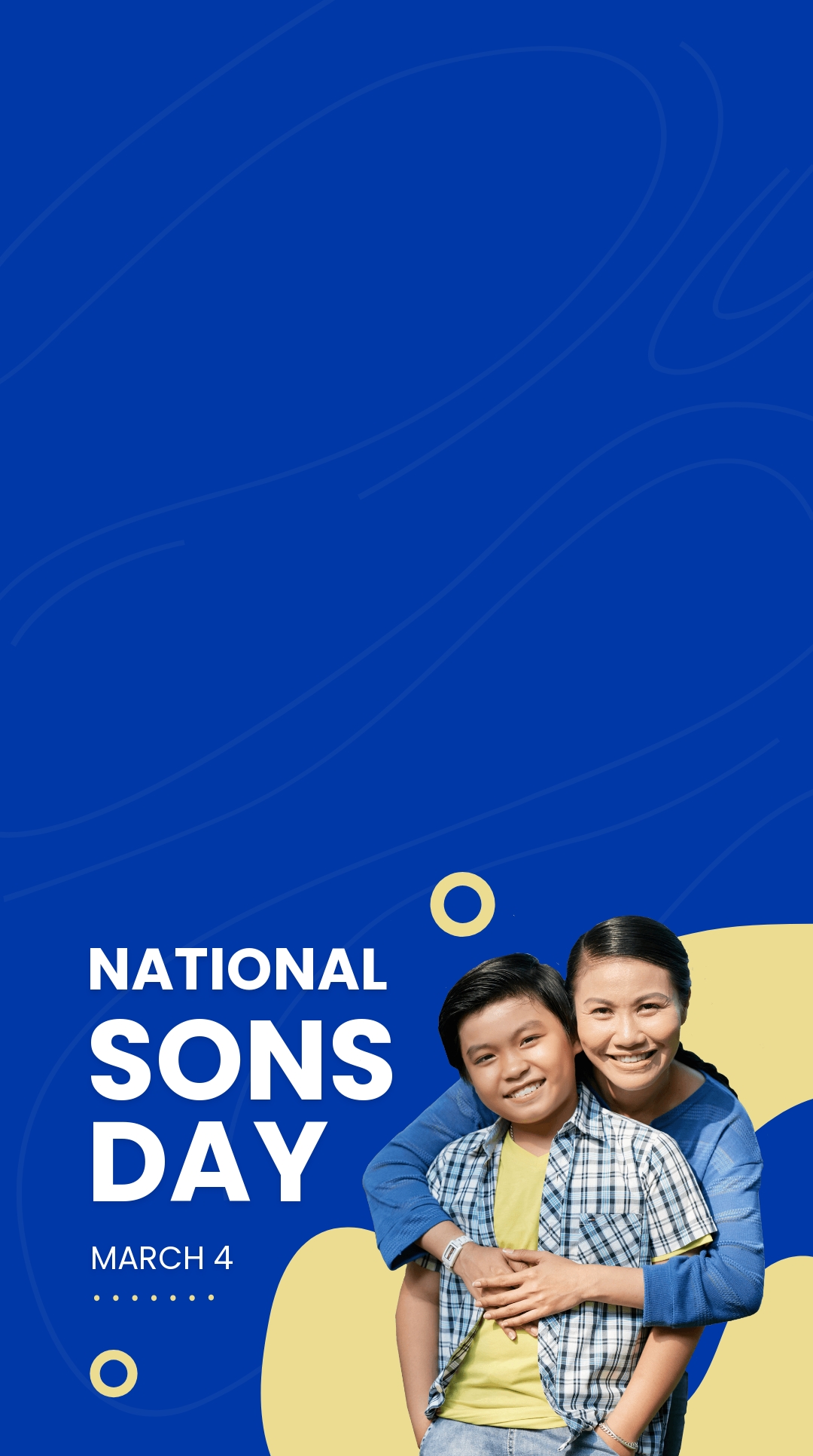 National Sons Day Snapchat Geofilter Template