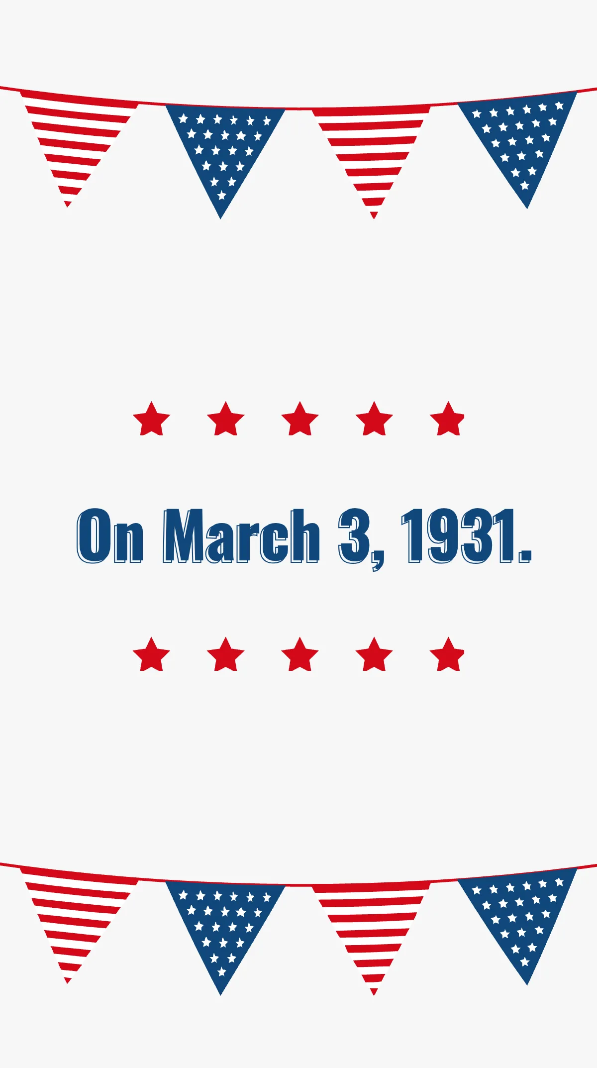 Free National Anthem Day Instagram Story Template to Edit Online