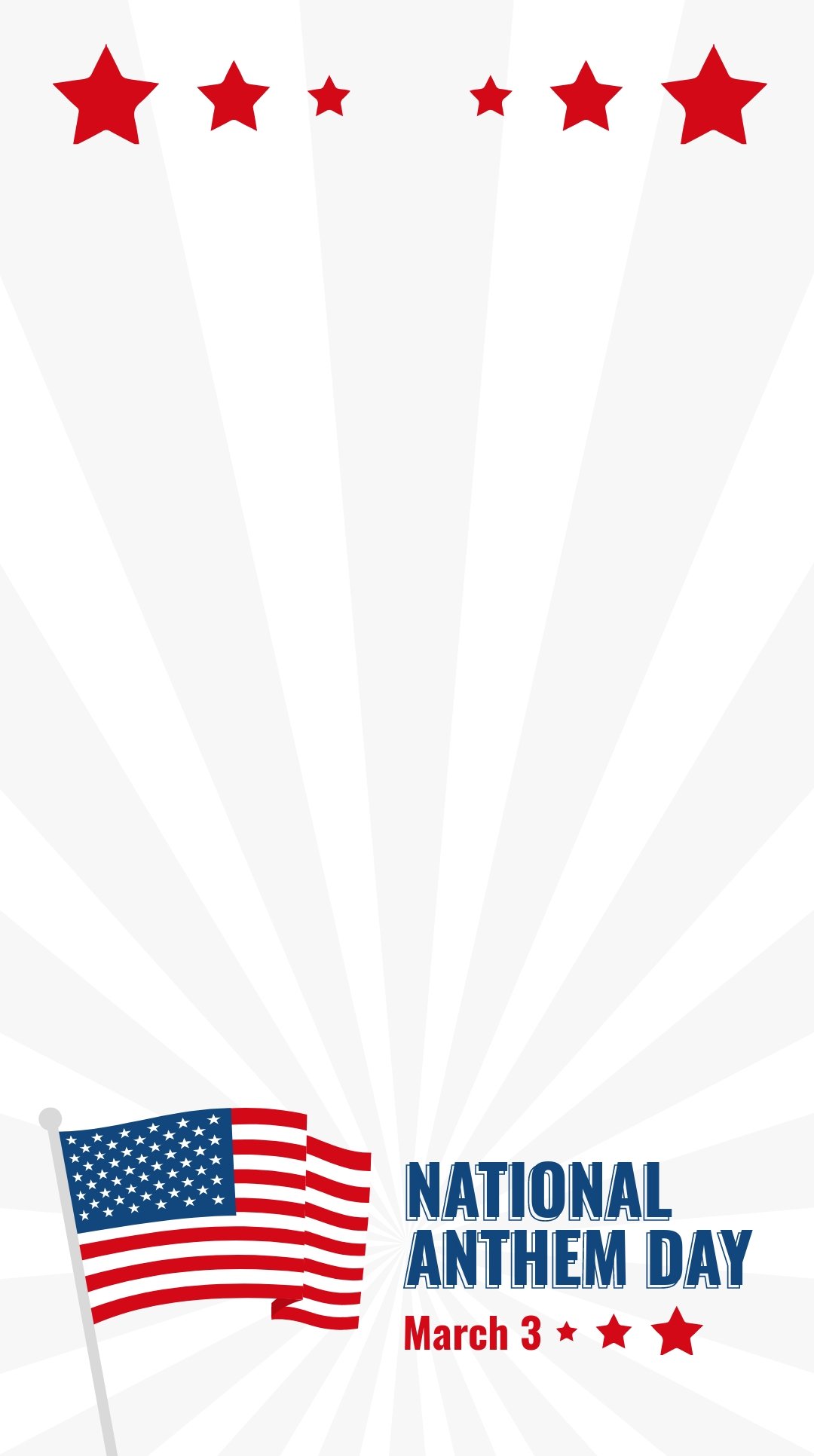 National Anthem Day Snapchat Geofilter Template