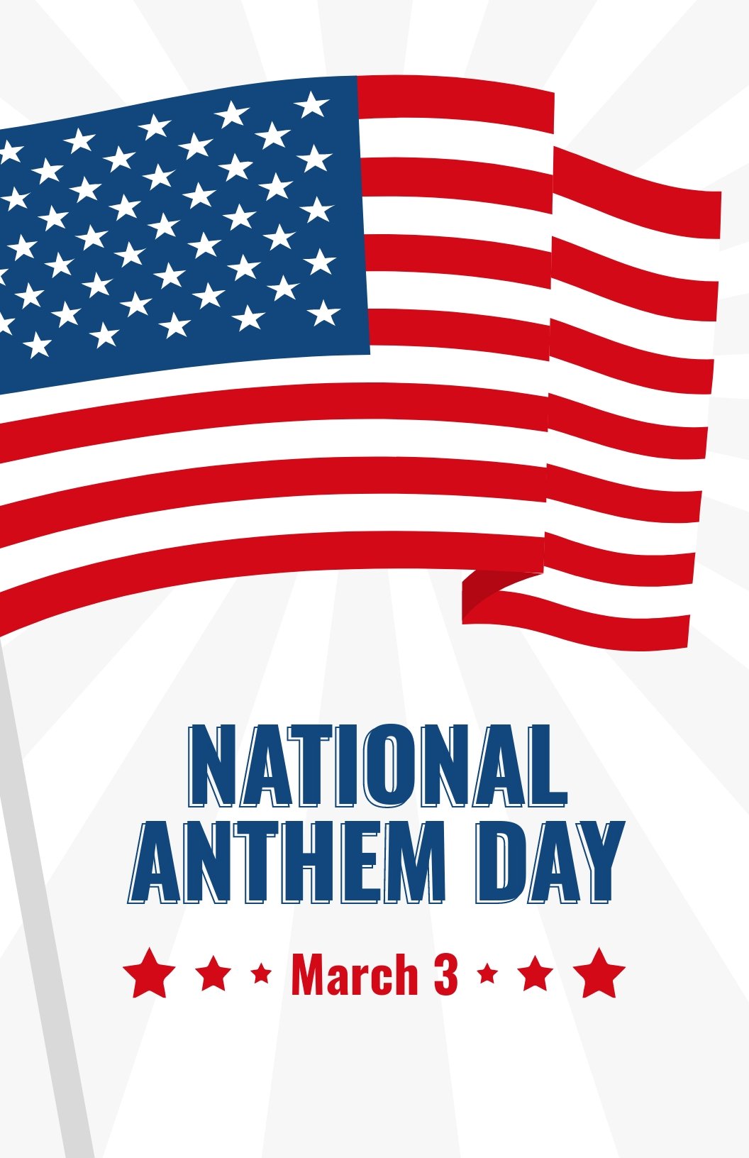 National Anthem Day Poster Template