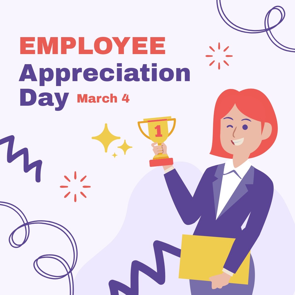 Happy Employee Appreciation Day LinkedIn Post Template