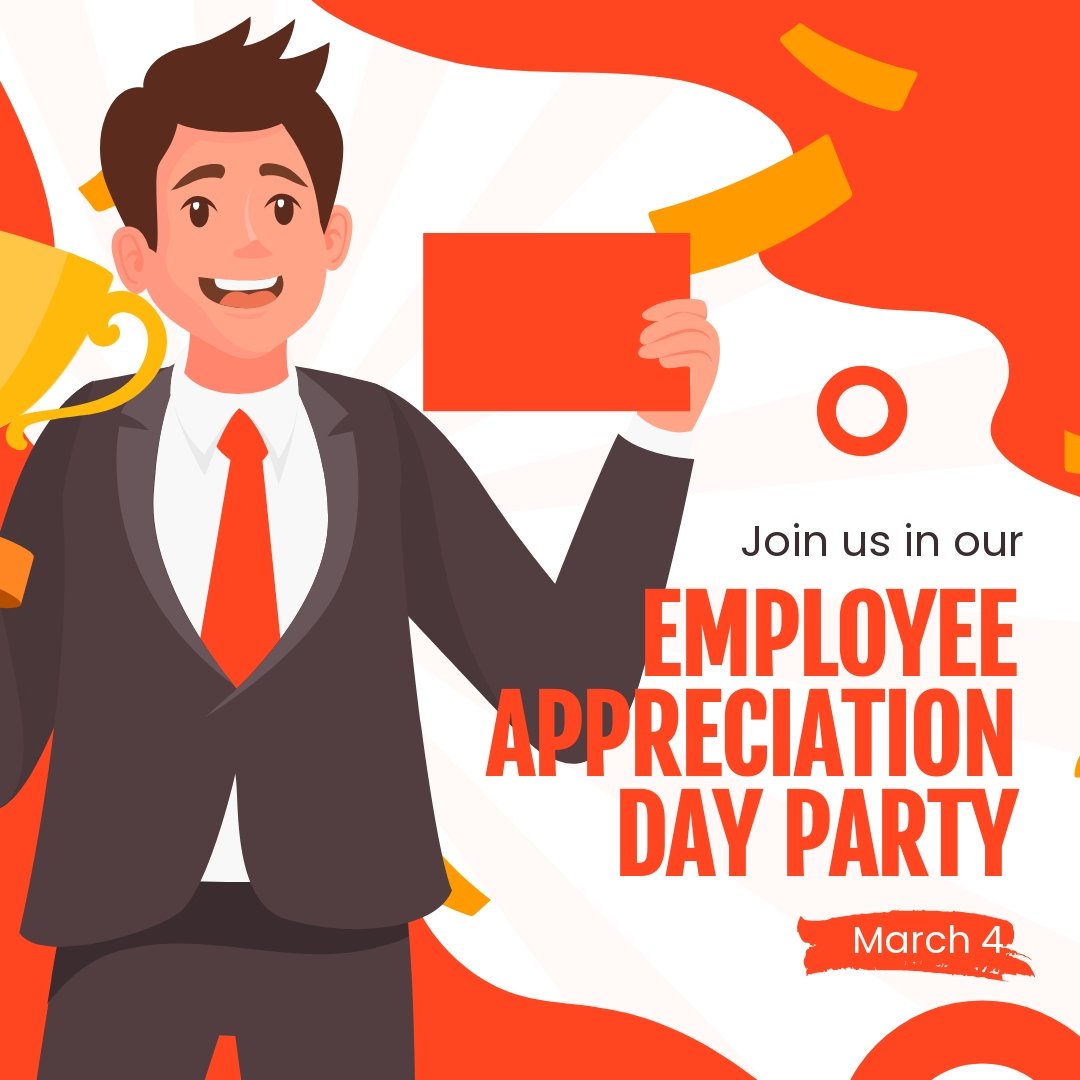 Employee Appreciation Day Party Instagram Post Template