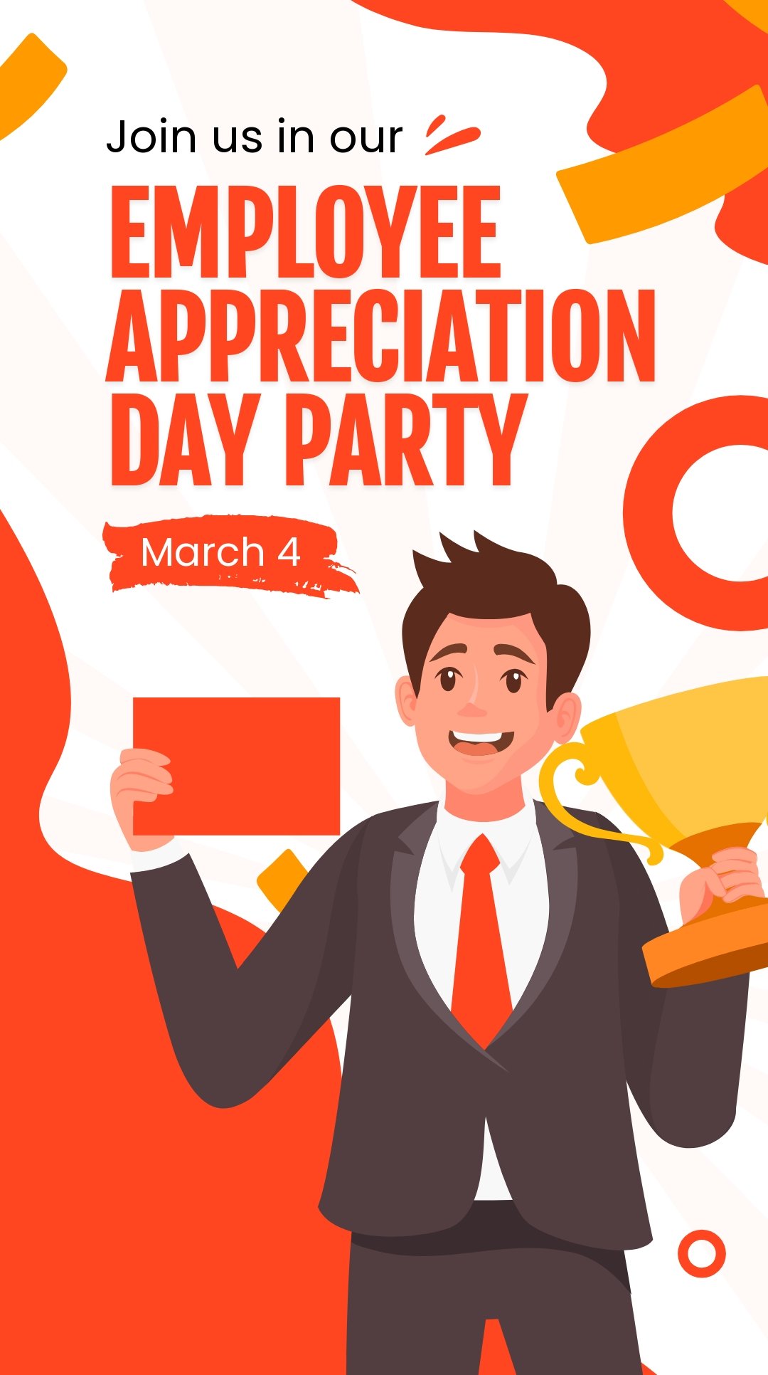 Employee Appreciation Day Party Whatsapp Post Template