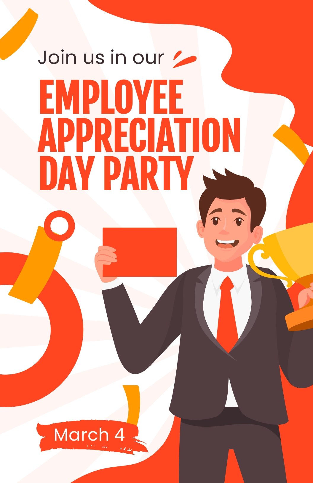 Employee Appreciation Day Party Poster Template