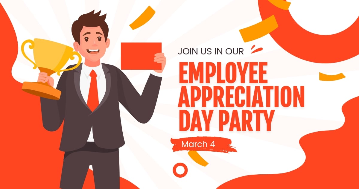 Employee Appreciation Day Party Facebook Post Template