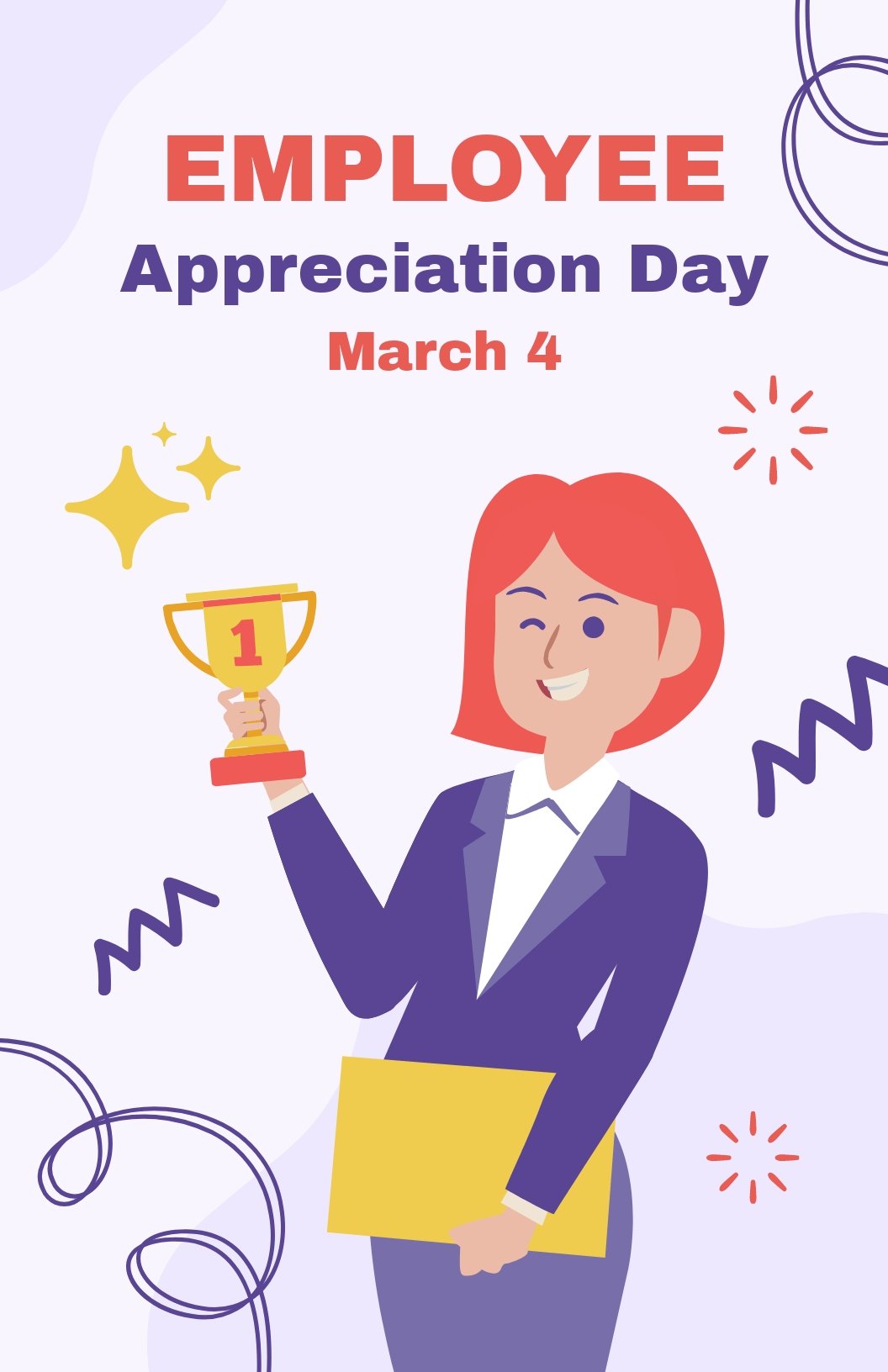 Happy Employee Appreciation Day Poster Template