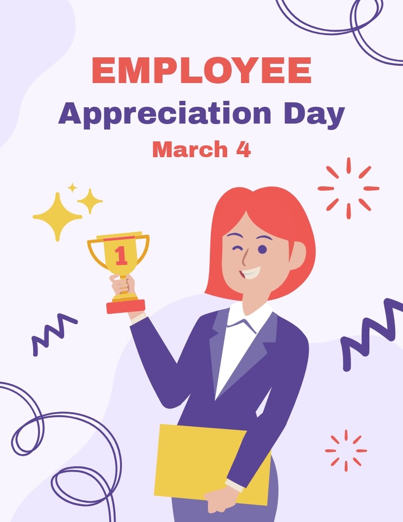 Happy Employee Appreciation Day Flyer Template in Word, Google Docs, Publisher