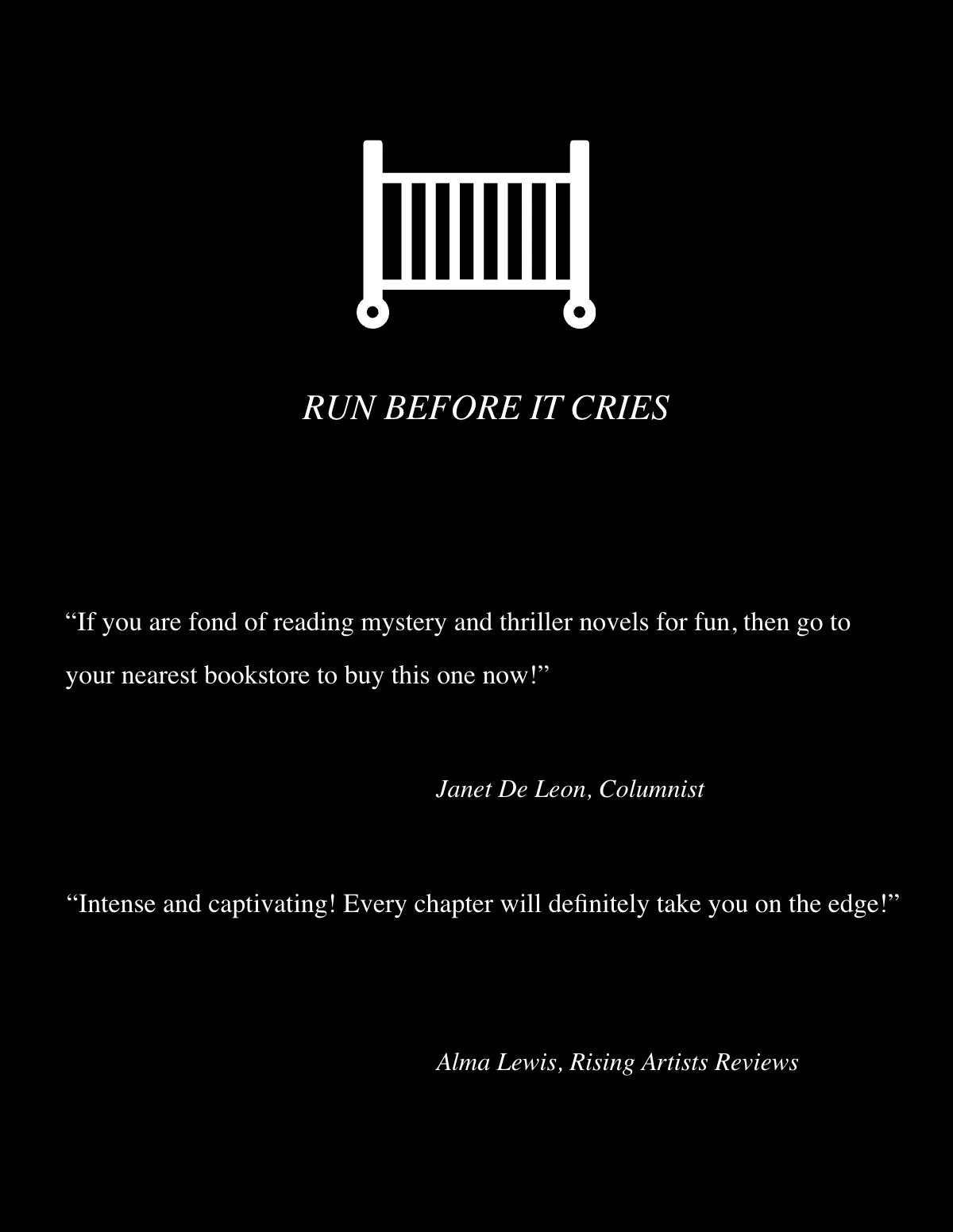 Free Monochrome Thriller Cover Template to Edit Online