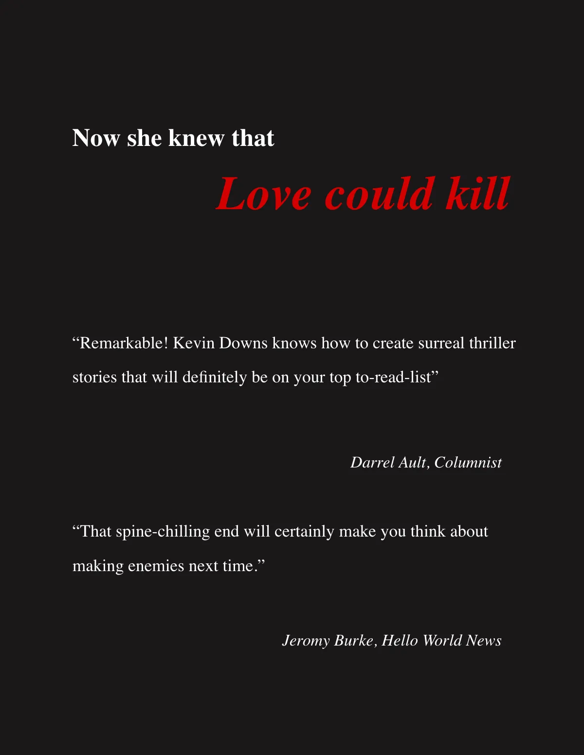 Free Modern Thriller Book cover Template to Edit Online