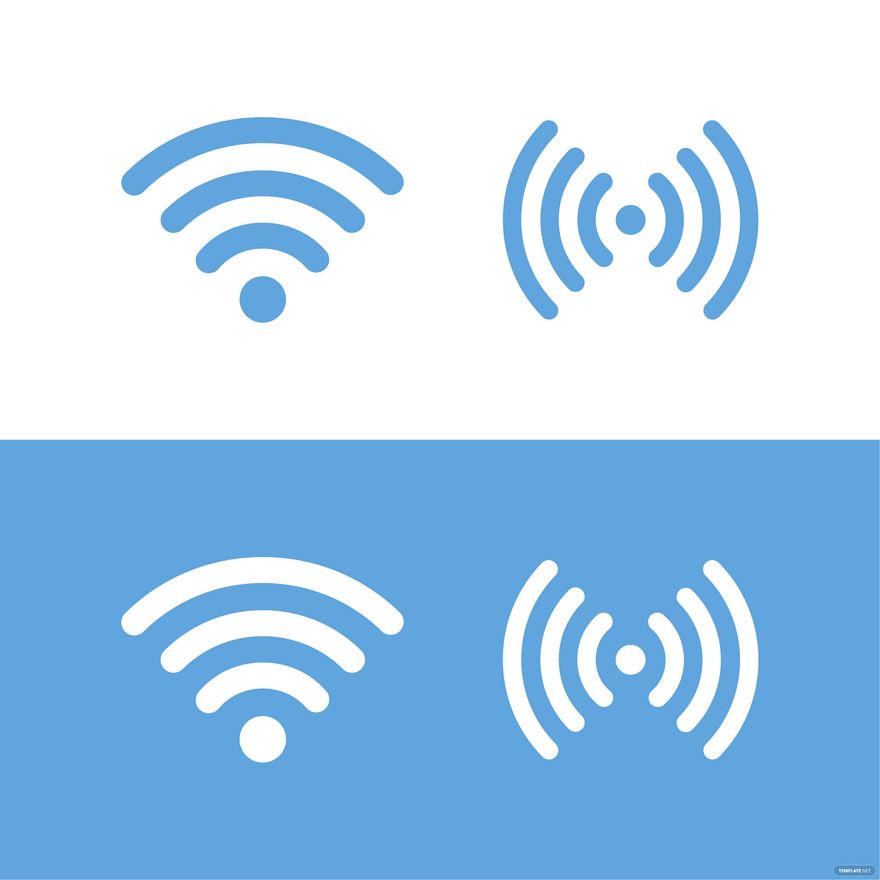Flat WiFi Vector in Illustrator, EPS, SVG, JPG, PNG