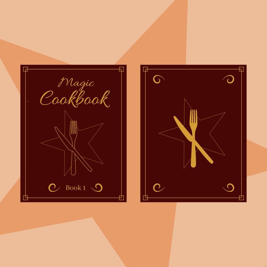 Magic Cookbook Illustration in Illustrator, EPS, SVG, JPG, PNG