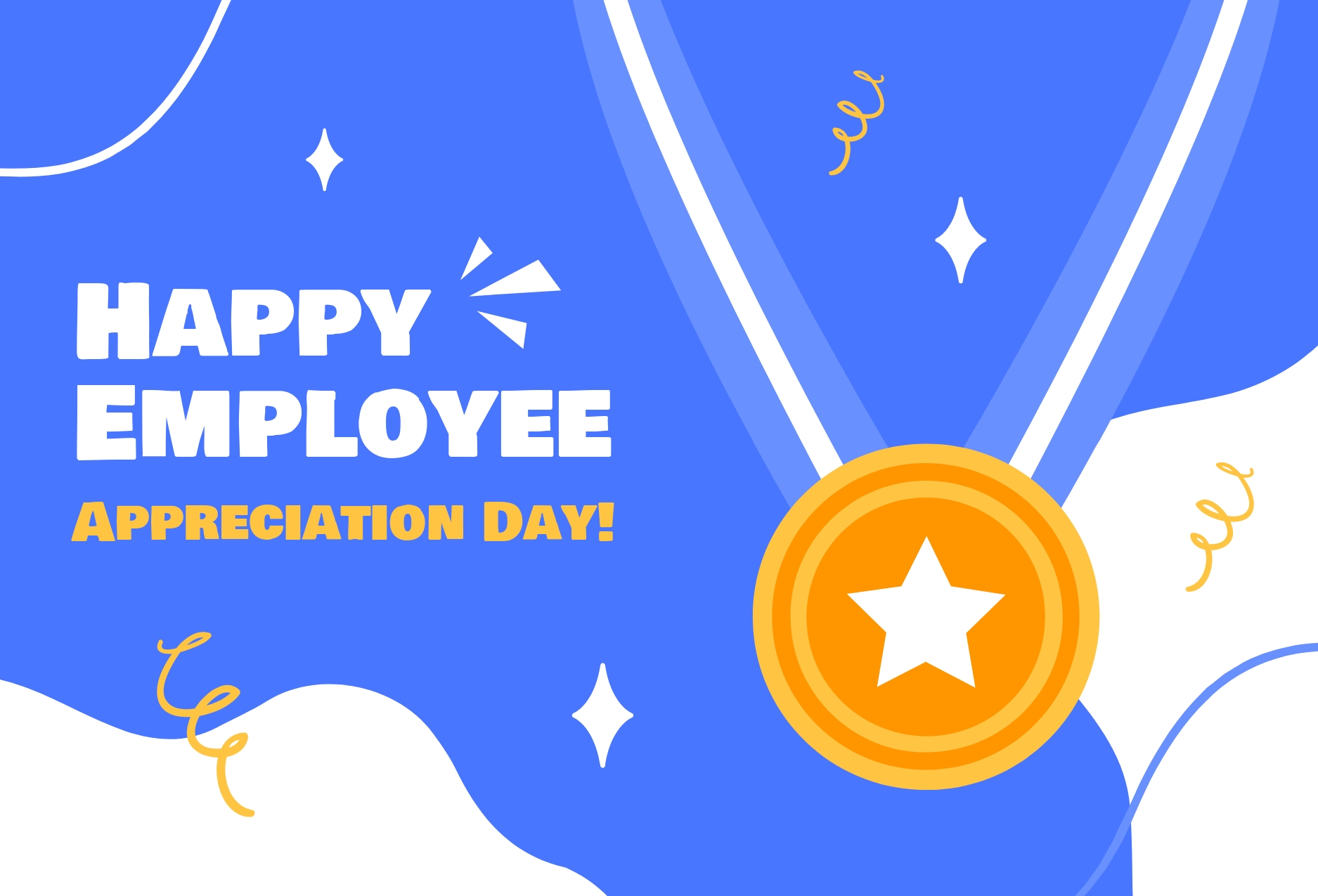 Happy Employee Appreciation Day Card Template - Edit Online & Download