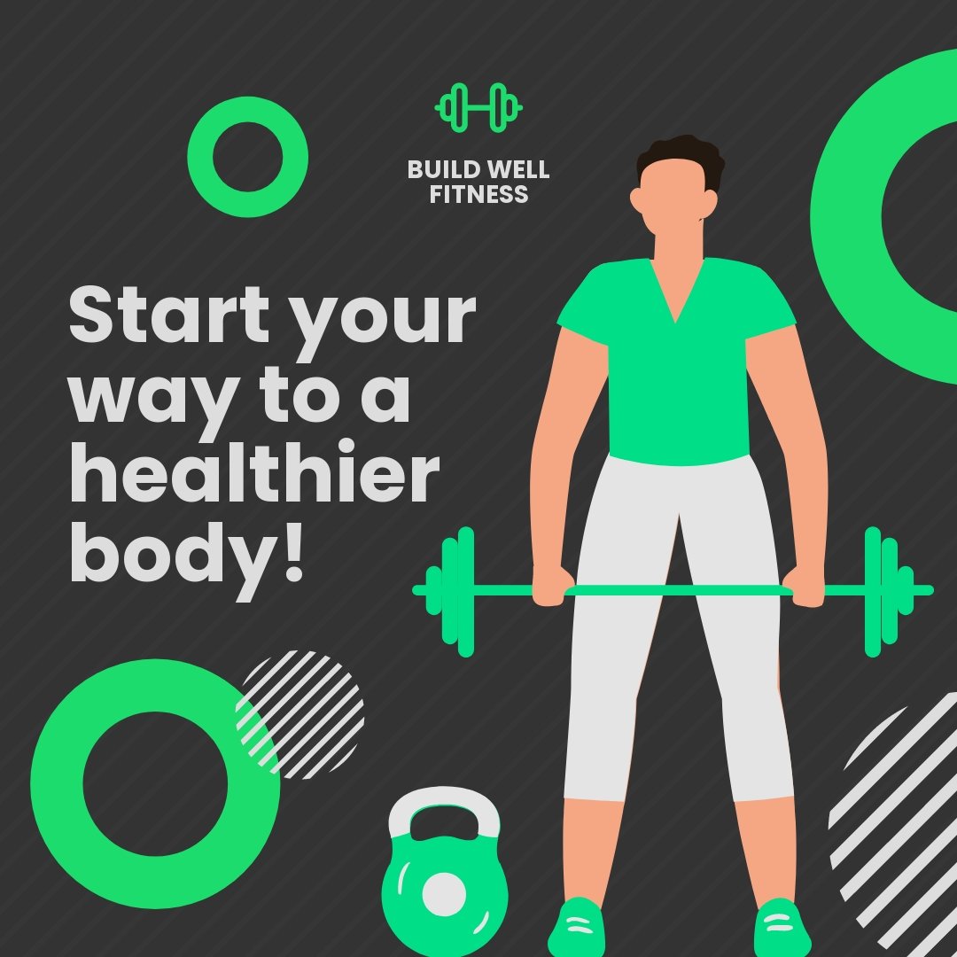Animated Fitness Promotion Post, Instagram, Facebook Template