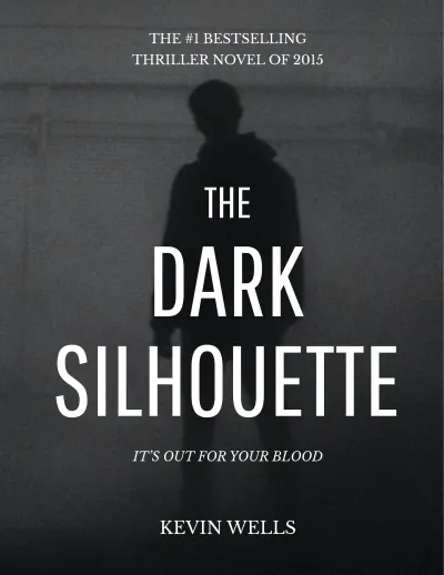 Free Dark Silhouette Thriller Book Cover Template to Edit Online