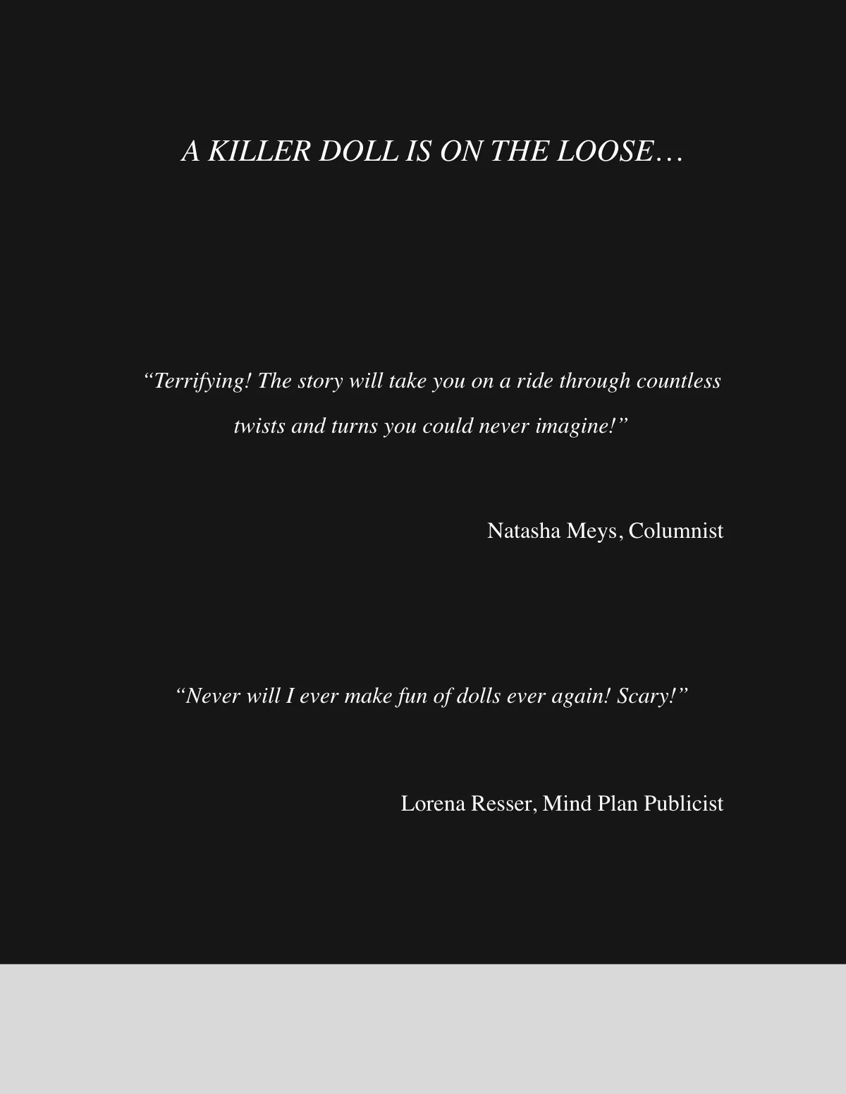 Free Thriller Dark Monochrome Kindle Cover Template to Edit Online