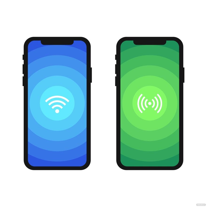 Mobile WiFi Vector in Illustrator, EPS, SVG, JPG, PNG