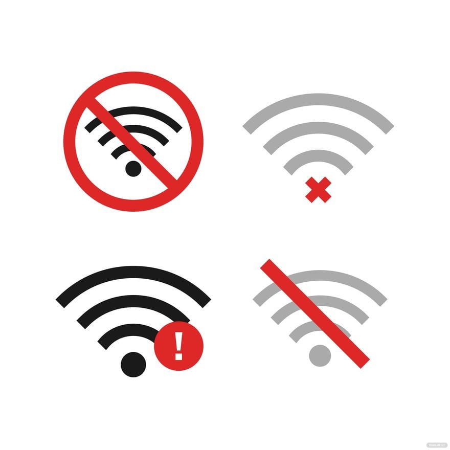 No WiFi Symbol Vector