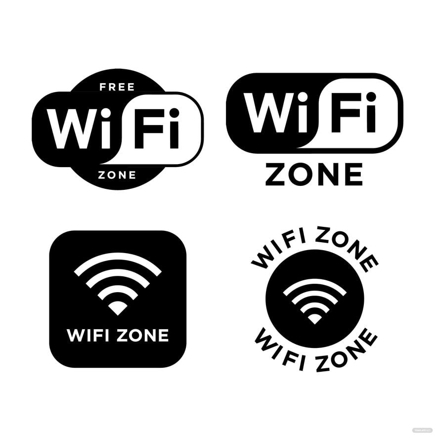 Free Zone WiFi Vector
