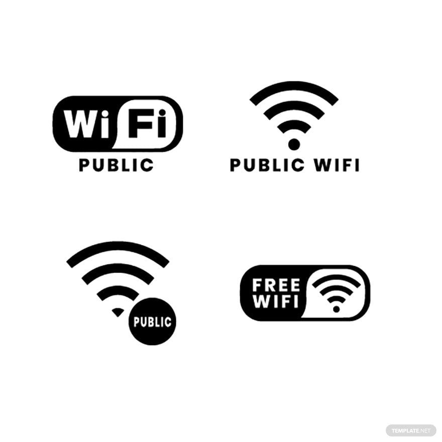 Public Wifi Vector in Illustrator, EPS, SVG, JPG, PNG
