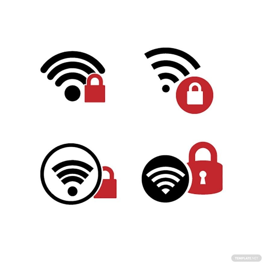 Free Secure WiFi Vector in Illustrator, EPS, SVG, JPG, PNG